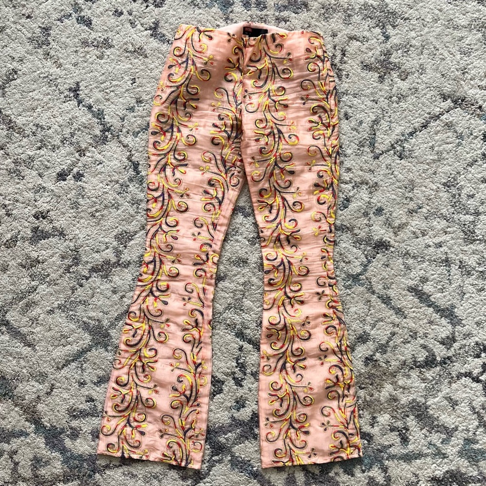 VintageDiesel Mesh Embroidered Flare Pants